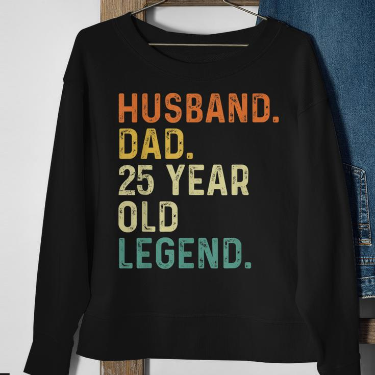 Husband Dad 25 Year Old Legend 25Th Birthday Retro Vintage Sweatshirt Gifts for Old Women