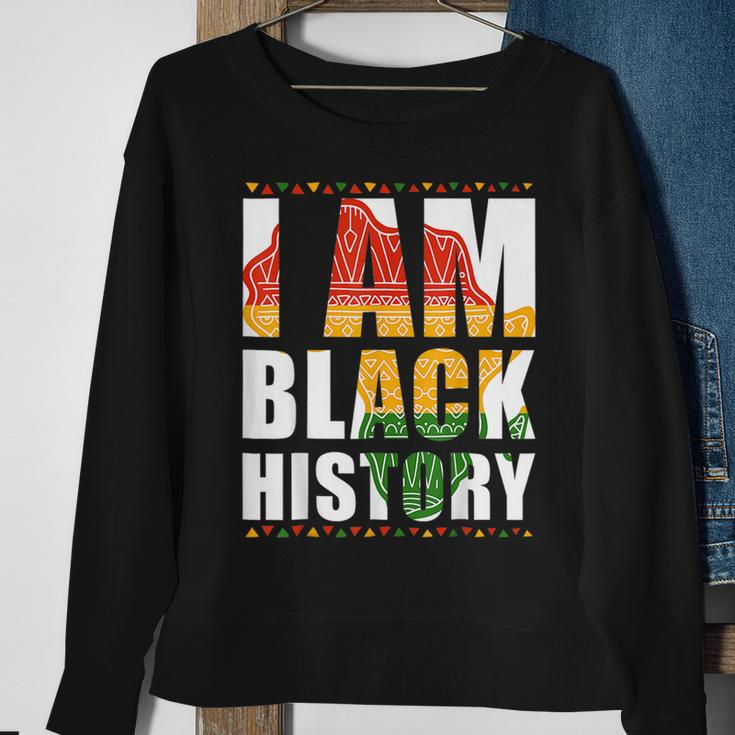 I Am Black Woman Black History Month Educated Black Girl V12 Sweatshirt Gifts for Old Women