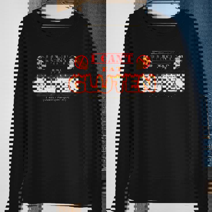 I Cant Eat Gluten It Makes My Tummy Hurt Apparel Sweatshirt Gifts for Old Women