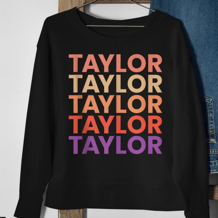 I Love Taylor Funny First Name Vintage Taylor Sweatshirt Gifts for Old Women