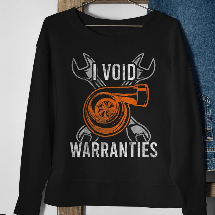 I Void Warranties Car Auto Mrcahnic Repairman Gift Sweatshirt Gifts for Old Women