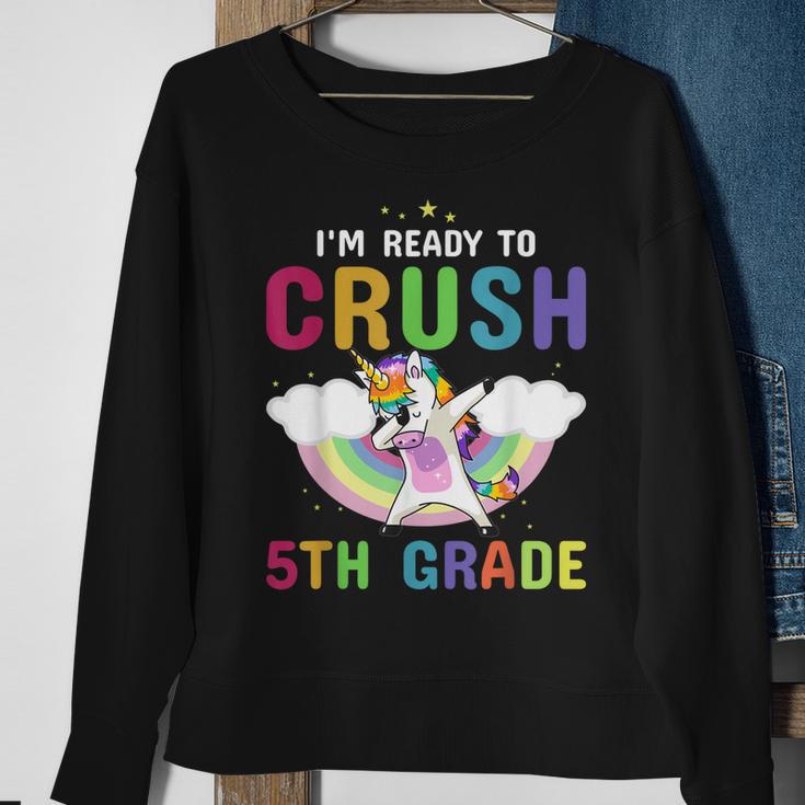 Ich Bin Bereit Einhorn-Kinder Der 5 Klasse Zurück In Die Sweatshirt Geschenke für alte Frauen