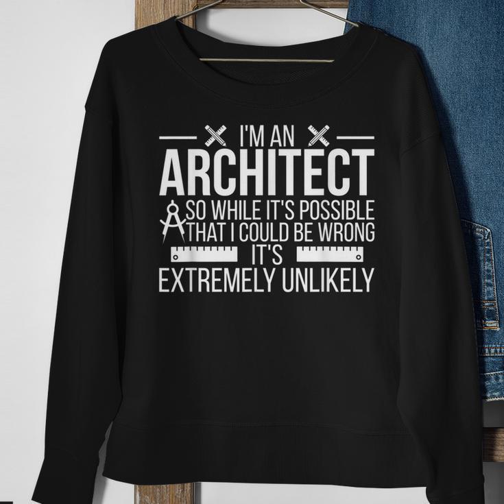 Ich Bin Ein Architekt Architekturarchitekten Sweatshirt Geschenke für alte Frauen