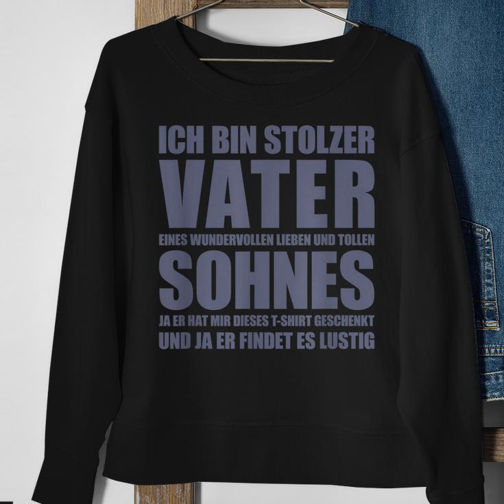 Ich Bin Stolzer Vater Eines Wundervollen Sohnes Vatertag Sweatshirt Geschenke für alte Frauen