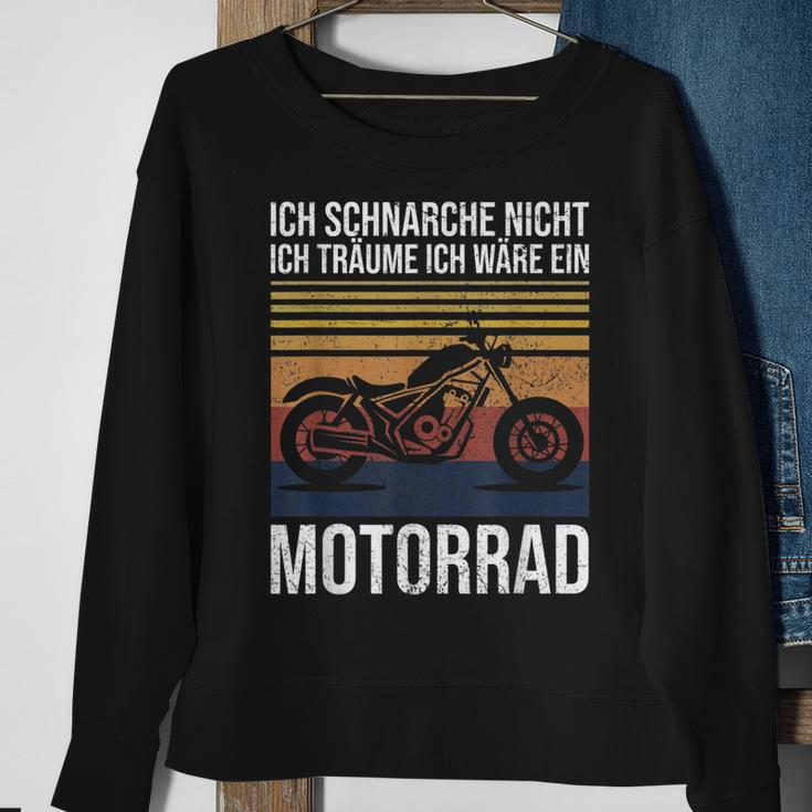 Ich Schnarche Nicht Ich Träume Ich Wäre Ein Motorrad Biker Sweatshirt Geschenke für alte Frauen