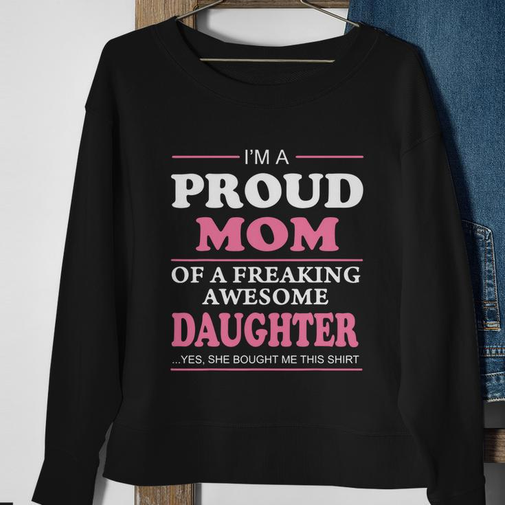 Im A Pround Mom Of A Freaking Awesome Son Best Gift For Mothers Day Sweatshirt Gifts for Old Women