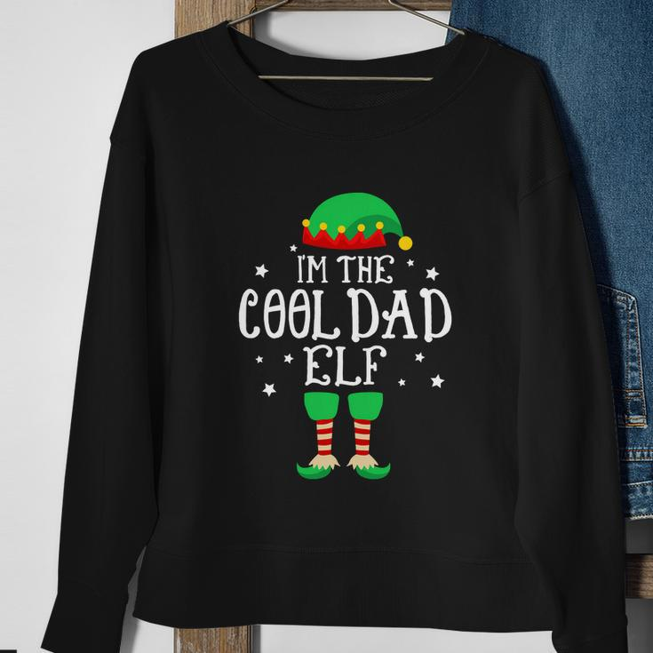 Im The Cool Dad Elf Funny Xmas Elf Fathers Day Sweatshirt Gifts for Old Women