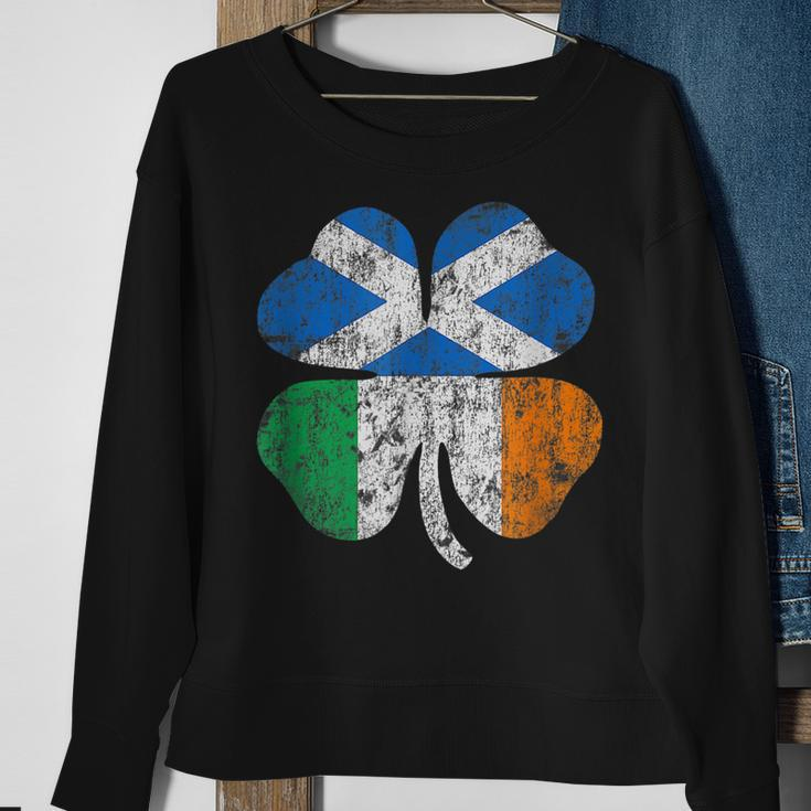 Irish Scottish Flag Ireland Scotland St Patricks Day V2 Sweatshirt Gifts for Old Women