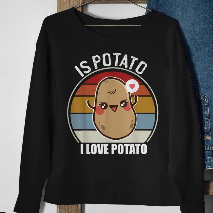 Is Potato In Television As Seen On Late Night Kawaii Potato Sweatshirt Gifts for Old Women