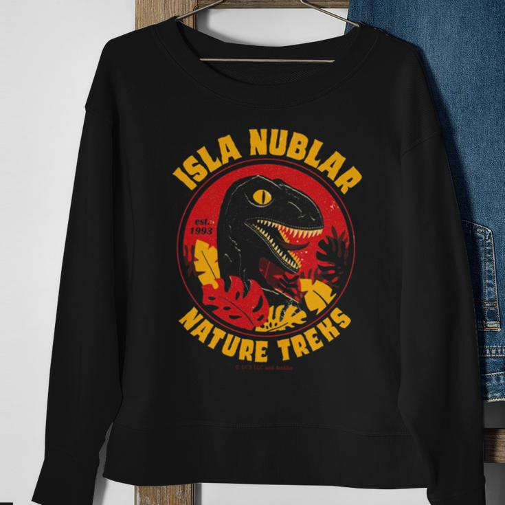 Isla Nublar Nature Treks Dinosaur Sweatshirt Gifts for Old Women