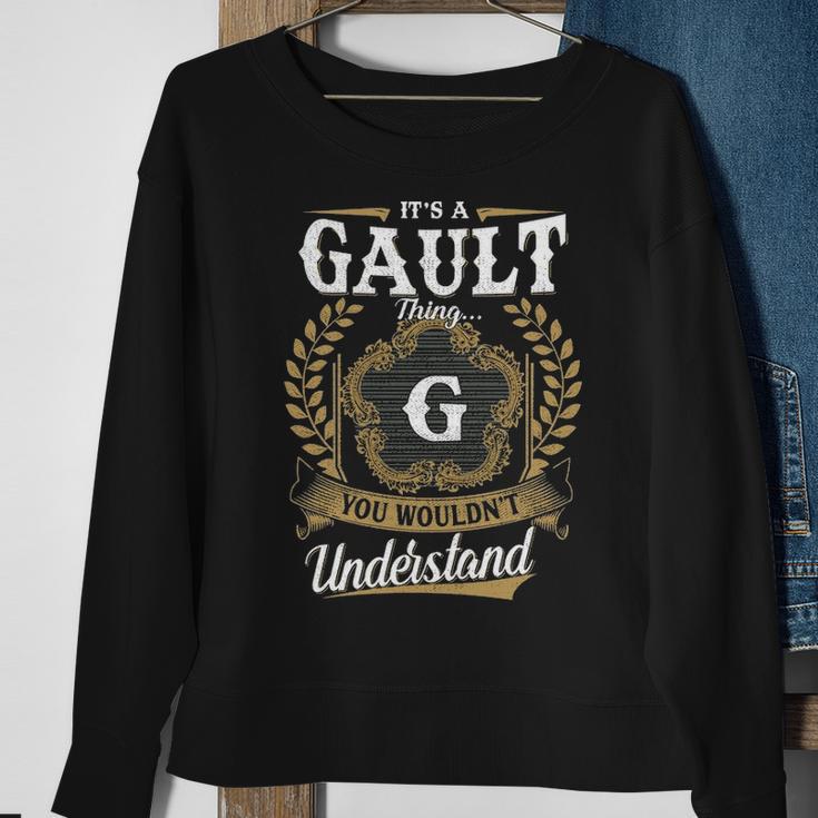 Its A Gault Thing You Wouldnt Understand Personalized Last Name Gault Family Crest Coat Of Arm Sweatshirt Gifts for Old Women