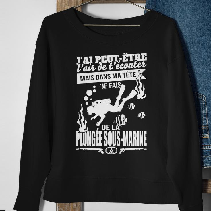Je Fais De La Plongée Sous-Marine Sweatshirt Geschenke für alte Frauen