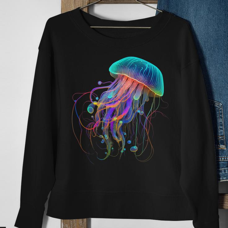 Jellyfish Ocean Animal Scuba Diving Jelly Fish Sweatshirt Gifts for Old Women