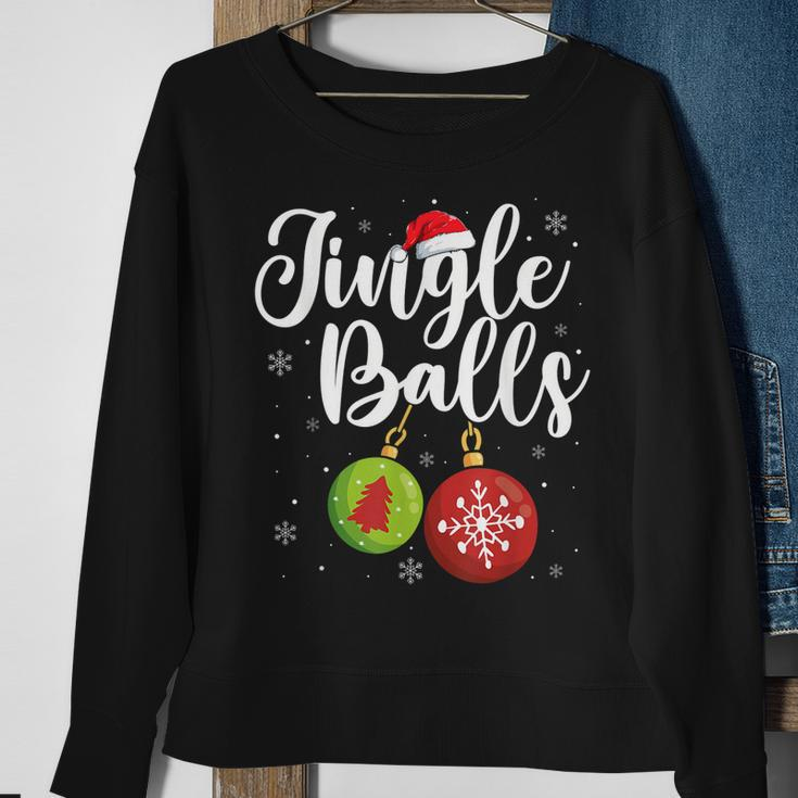 Jingle Balls Christmas Funny Matching Couple Chestnuts V2 Men Women Sweatshirt Graphic Print Unisex Gifts for Old Women