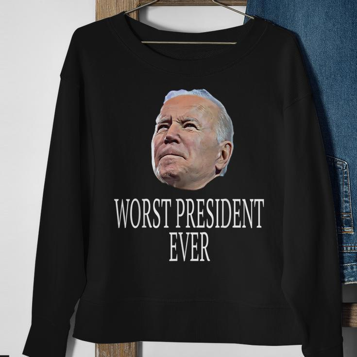 Joe Biden Worst President Ever Sweatshirt Gifts for Old Women