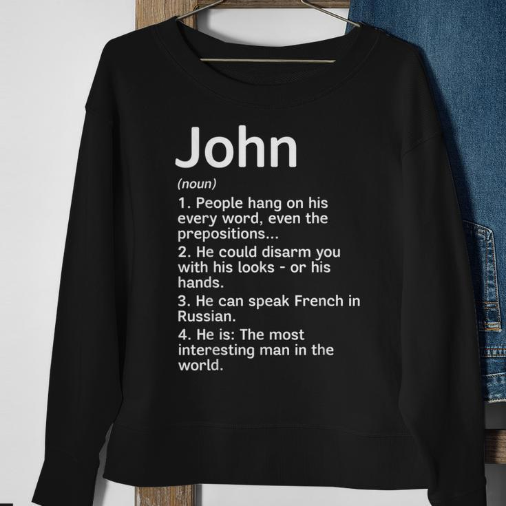 John Name Definition Meaning Funny Interesting Sweatshirt Gifts for Old Women