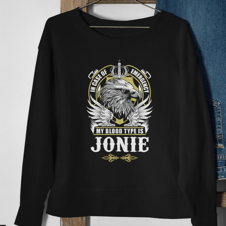 Jonie Name - In Case Of Emergency My Blood Sweatshirt Gifts for Old Women