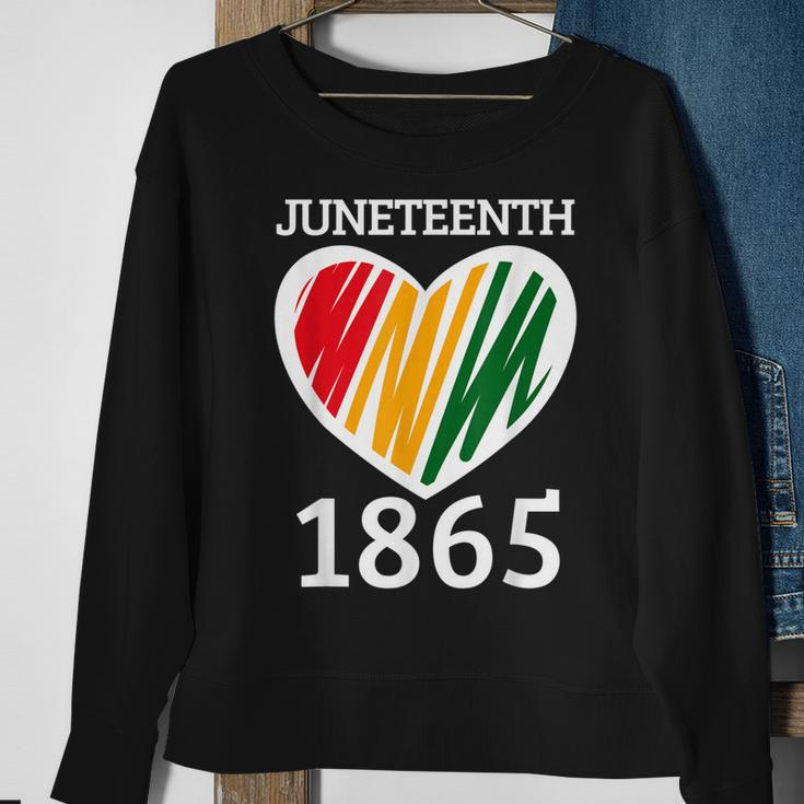 Junenth 1865 African American Freedom Day Sweatshirt Gifts for Old Women
