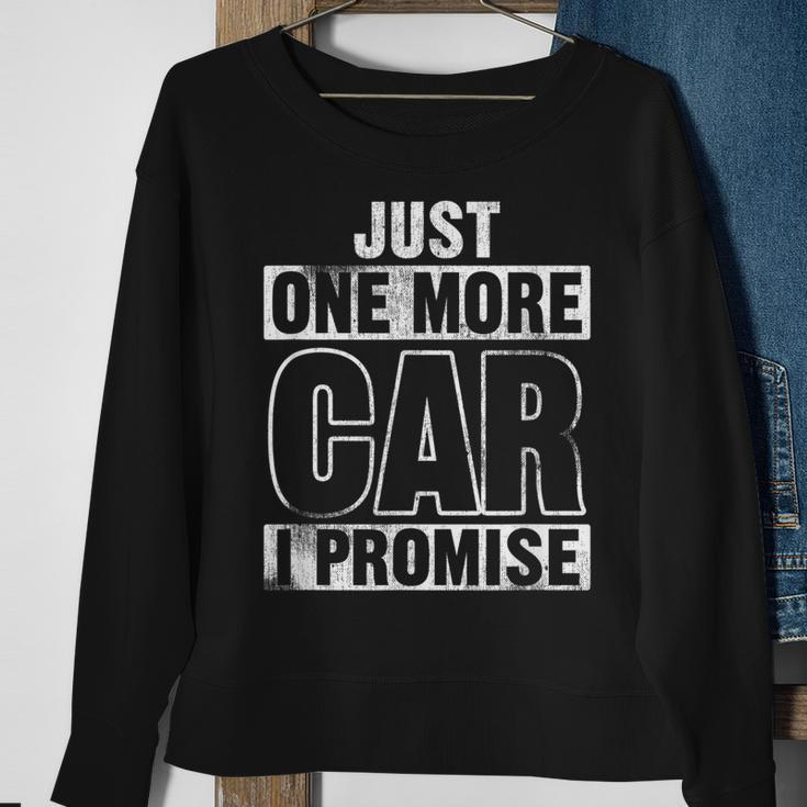 Just One More Car I Promise Turbo Wheel Auto Engine Garage Sweatshirt Gifts for Old Women