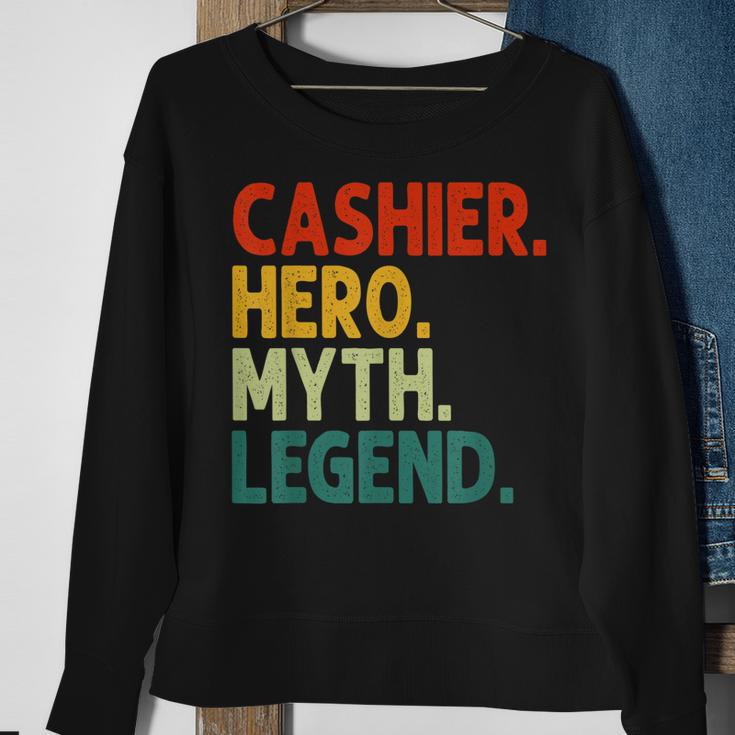 Kassierer Hero Myth Legend Retro-Kassierer Im Vintage-Stil Sweatshirt Geschenke für alte Frauen