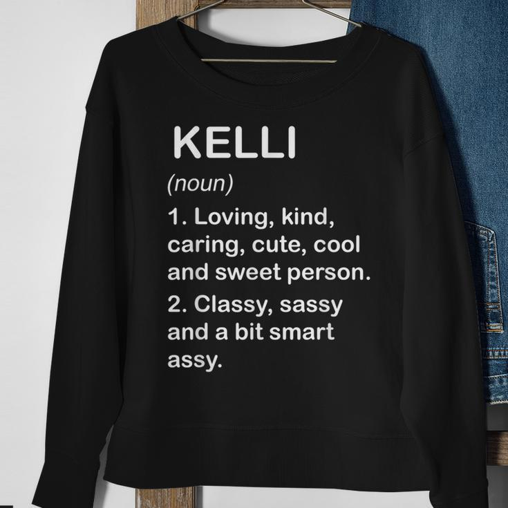 Kelli Definition Personalized Custom Name Loving Kind Sweatshirt Gifts for Old Women