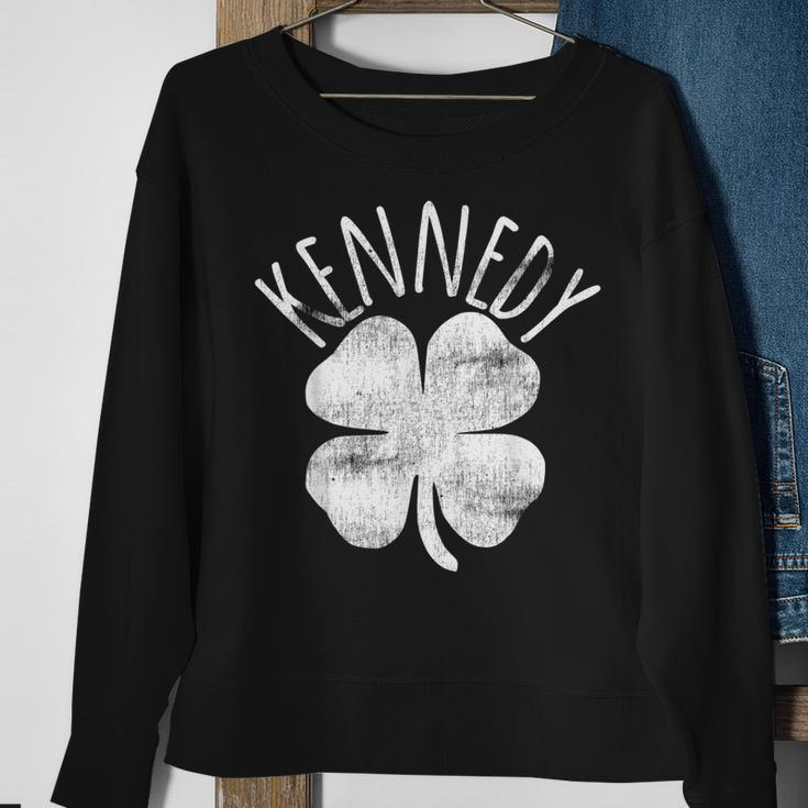Kennedy St Patricks Day Irish Family Last Name Matching Sweatshirt Gifts for Old Women