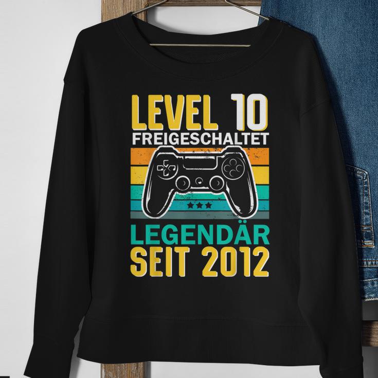 Kinder Level 10 Jahre Geburtstag Junge Gamer 2012 Geburtstag Sweatshirt Geschenke für alte Frauen