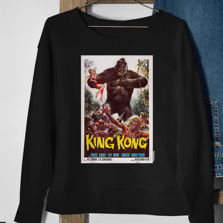 King Kong Movie Poster Vintage Sweatshirt Gifts for Old Women