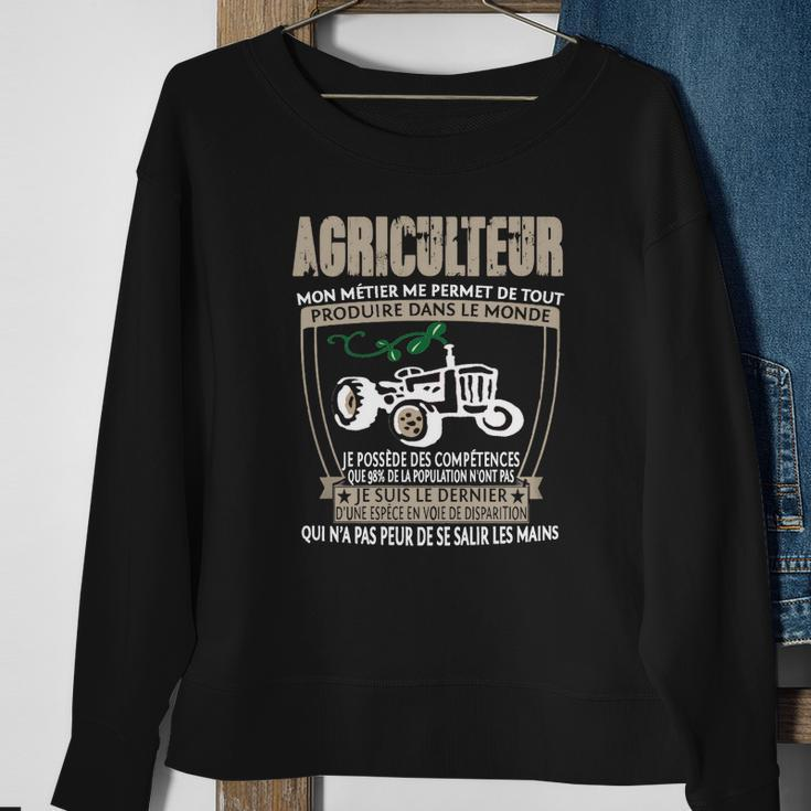 Landwirt Stolz Sweatshirt, Traktor Motiv mit Französischem Spruch Geschenke für alte Frauen