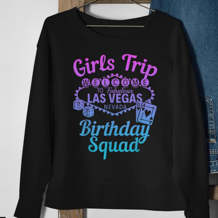 Las Vegas Birthday Party Girls Trip Vegas Birthday Squad Sweatshirt Gifts for Old Women
