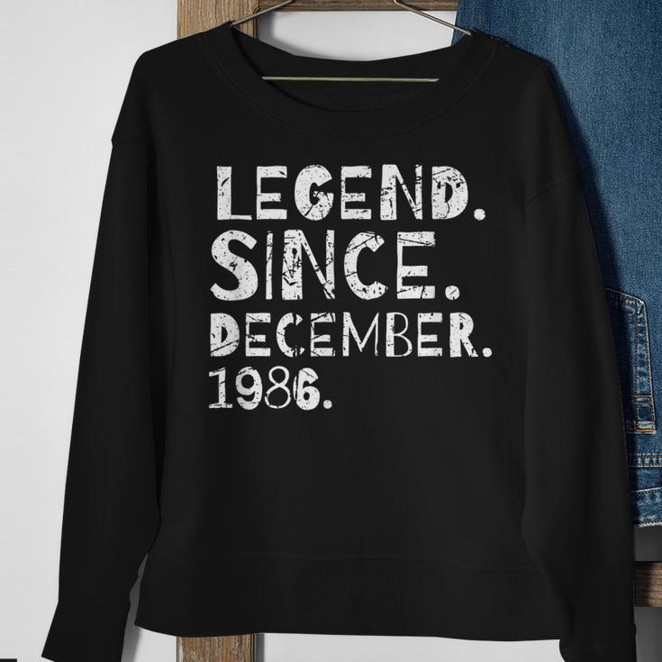 Legend Since December 1986 Geburtstagsfeier Frau Ehemann Sweatshirt Geschenke für alte Frauen