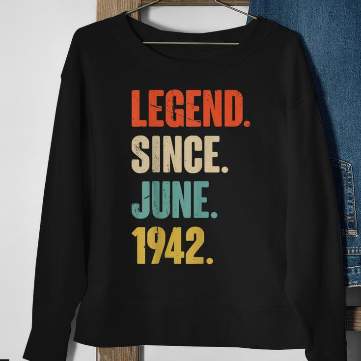 Legend Since Juni 1942 80 Jahre Alt Geschenk 80 Geburtstag Sweatshirt Geschenke für alte Frauen
