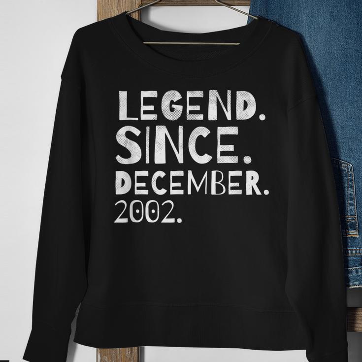 Legende Seit Dezember 2002 Geburtsmonat Herren Damen Sweatshirt Geschenke für alte Frauen