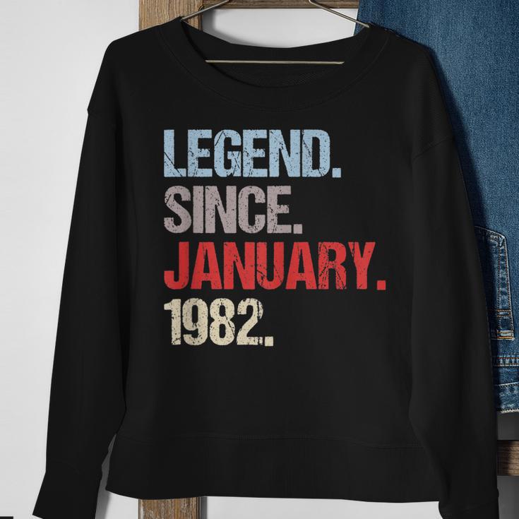 Legende Seit Januar 1982 Jahrgang Geburtstag Sweatshirt Geschenke für alte Frauen