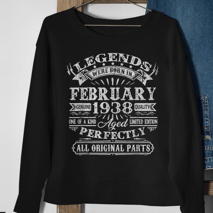 Legenden 1938 Geboren - 85 Geburtstag Mann V5 Sweatshirt für Februar Helden Geschenke für alte Frauen