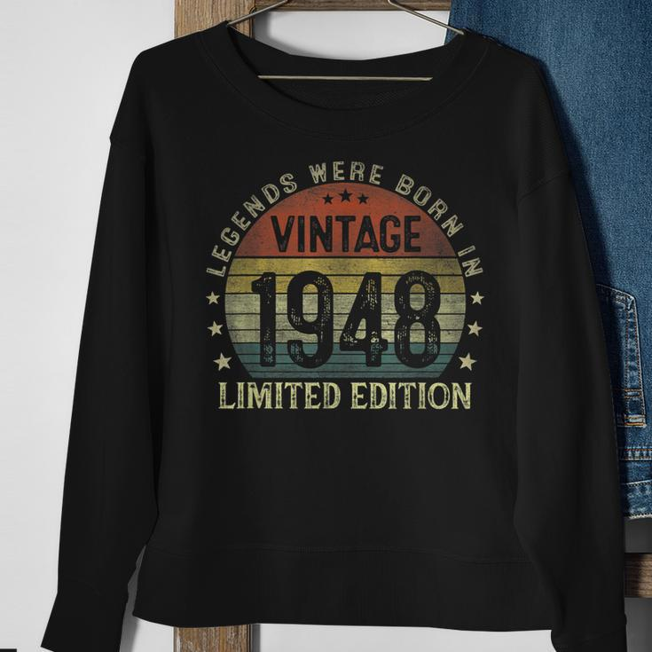 Legenden 1948 Geburtstag Sweatshirt, 75. Geburtstags Mann V5 Tee Geschenke für alte Frauen