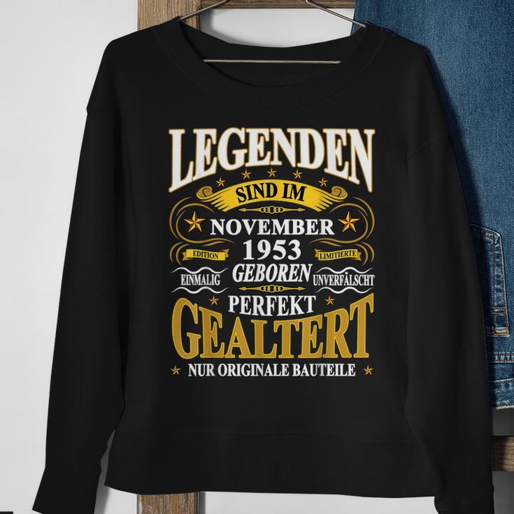 Legenden 1953 November Geburt, 70. Lustiges Geburtstag Sweatshirt Geschenke für alte Frauen