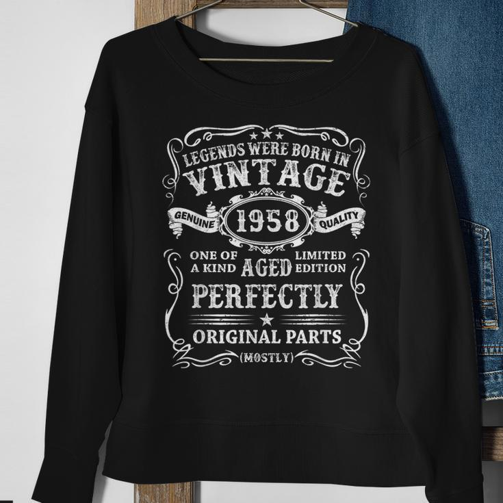 Legenden 1958 Geburtstag Sweatshirt, Einzigartiges 65. Geburtstags-Outfit Geschenke für alte Frauen