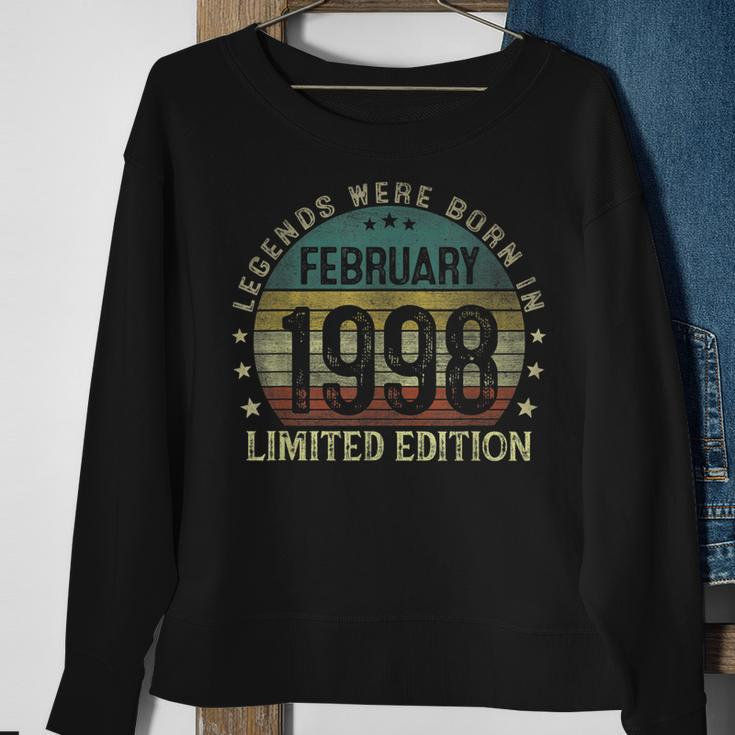 Legenden Feb 1998 Geburtstag Sweatshirt, 25 Jahre Mann Geschenkidee Geschenke für alte Frauen