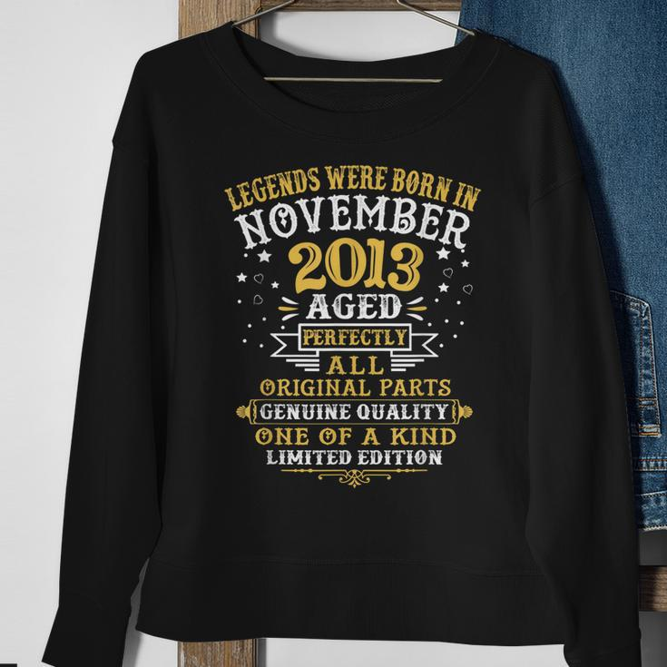 Legenden November 2013 9. Geburtstag Sweatshirt, Neunjährige Festfeier Geschenke für alte Frauen