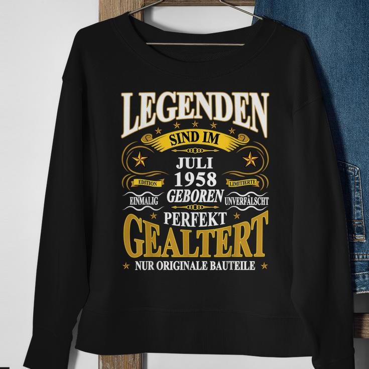 Legenden Sind Im Juli 1958 Geboren 65 Geburtstag Lustig V2 Sweatshirt Geschenke für alte Frauen