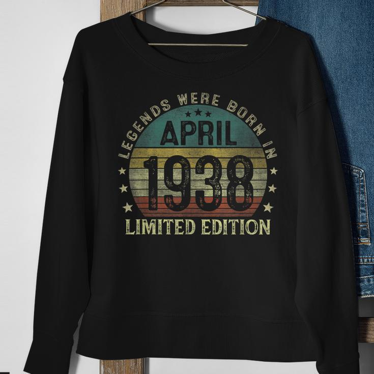 Legenden Wurden Im April 1938 Geschenk 85 Geburtstag Mann V10 Sweatshirt Geschenke für alte Frauen