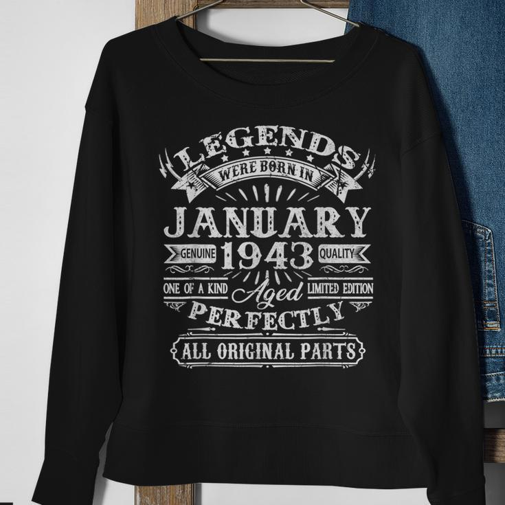 Legenden Wurden Im Januar 1943 Geschenk 80 Geburtstag Mann Sweatshirt Geschenke für alte Frauen