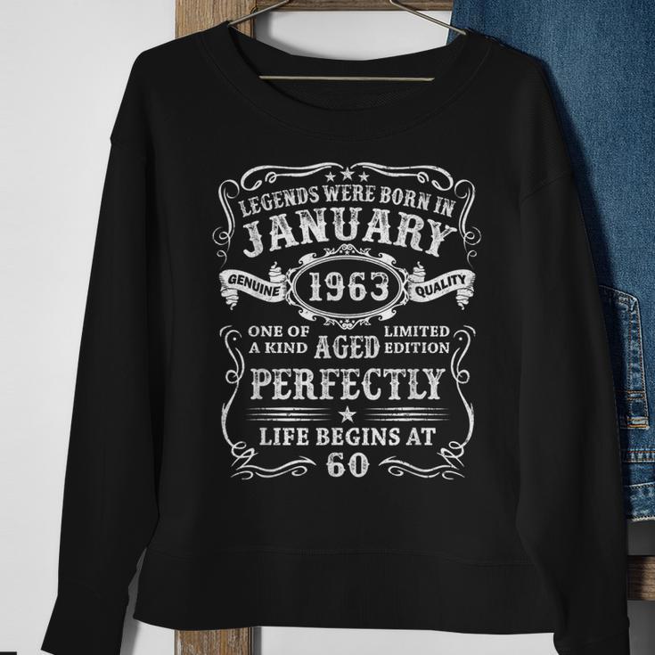 Legenden Wurden Im Januar 1963 Geschenk 60 Geburtstag Mann V7 Sweatshirt Geschenke für alte Frauen