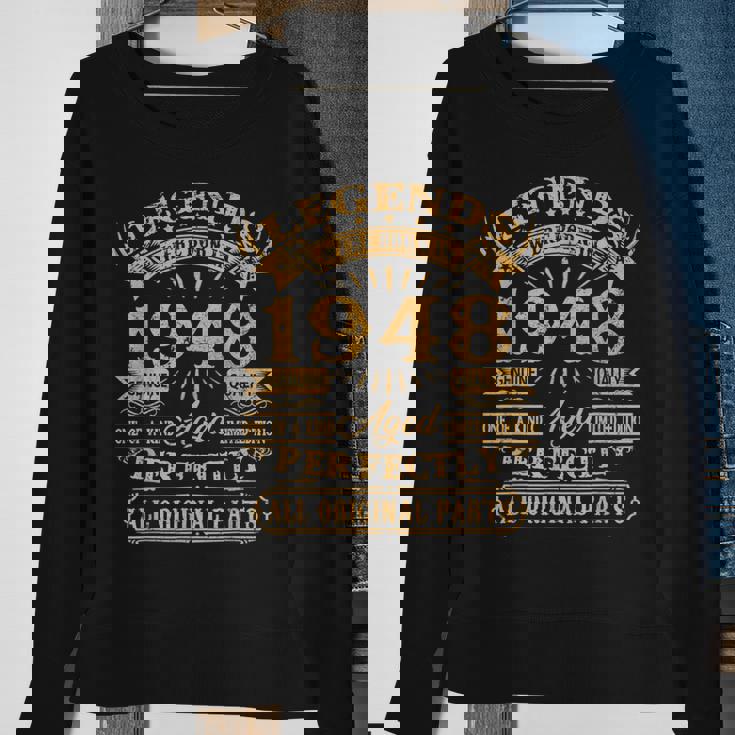 Legends Born In 1948 Vintage 75Th Birthday 75 Years Old V2 Sweatshirt Gifts for Old Women Legends Born In 1948 Vintage 75Th Birthday 75 Years Old V2 Sweatshirt Gifts for Old Women