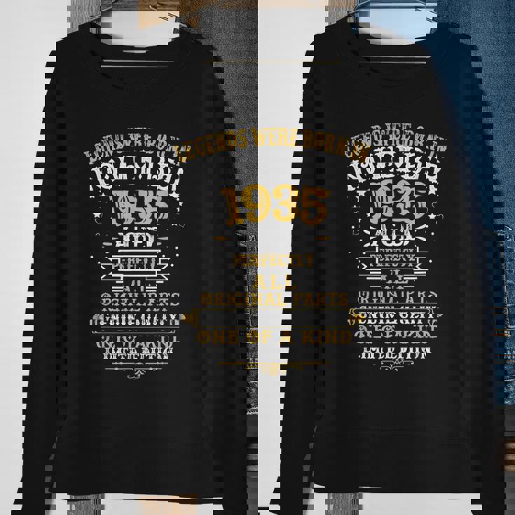 Legends Were Born In November 1935 87 Geburtstag Geschenke Sweatshirt Geschenke für alte Frauen