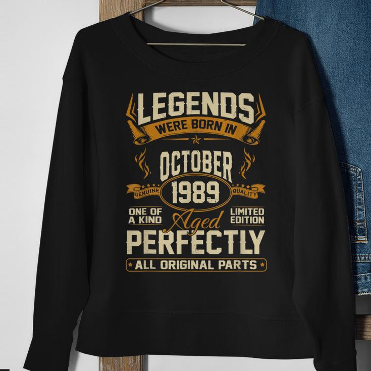 Legends Were Born In October 1989 Sweatshirt Gifts for Old Women
