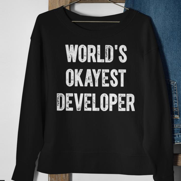 Lente Game Dev World Okayest DeveloperSweatshirt Gifts for Old Women