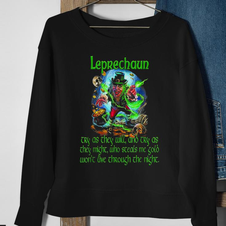 Leprechaun Horror Movie St Patricks Day Sweatshirt Gifts for Old Women