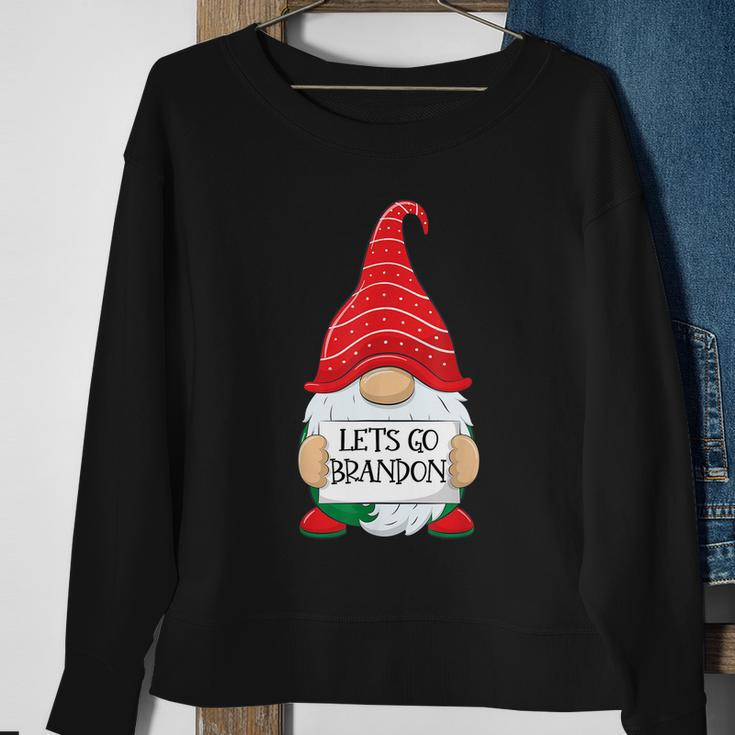 Lets Go Brandon Tee Funny Christmas Gnome Lets Go Brandon Tshirt Sweatshirt Gifts for Old Women